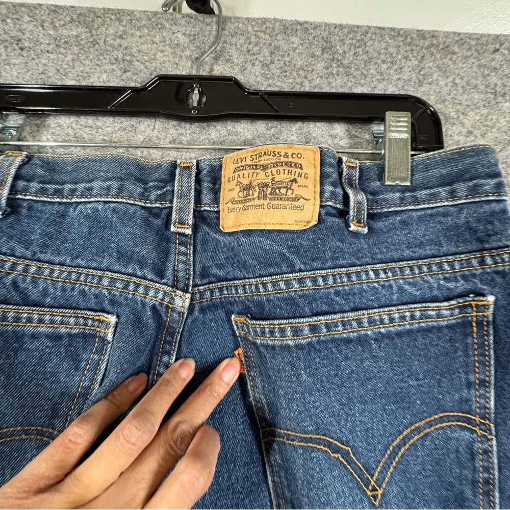 Vintage Levi’s 505 Orange Tab 90s Blue Straight Leg Jeans 36x30 Classic Denim - Picture 9 of 14